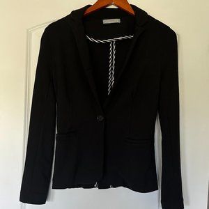 Olivia Moon Black Stretch Knit Unlined Blazer